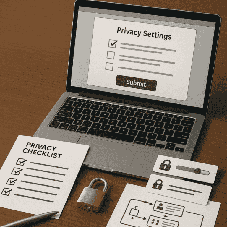 Checklist de privacidade para sites que coletam dados