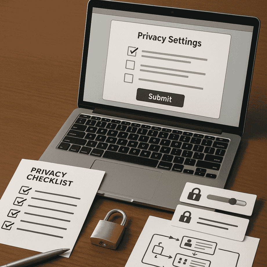 Checklist de privacidade para sites que coletam dados