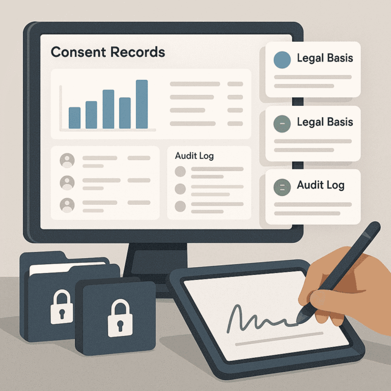 Como documentar consentimento e bases legais no ambiente web