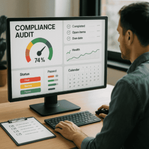 Auditoria continua de compliance web: metricas e cadencia